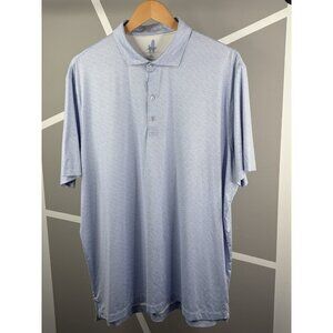 Johnnie O Printed Featherweight Golf Polo Men’s XL Galaxy Blue Stretch